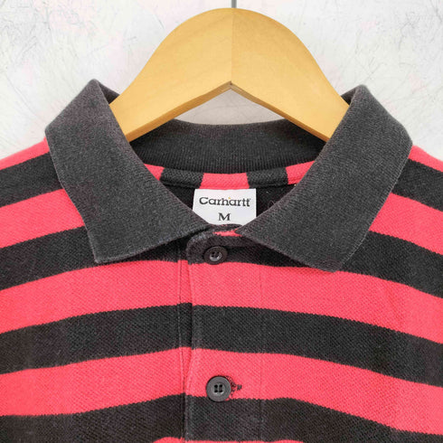 カーハート Carhartt ロゴ刺繍 S/S ボーダーポロシャツ メンズ JPN:M
